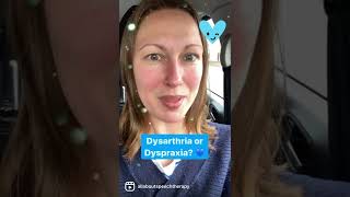 Is it dyspraxia or dysarthria 💙 speech speechtherapy speechsounds [upl. by Dang504]