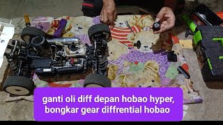 mengisi oli diff diffrential hobao hyper vs oil diff pakai oil silicone ya [upl. by Lledra]