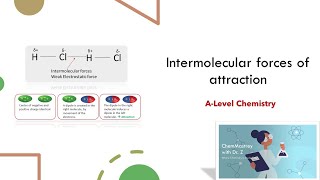 Intermolecular forces of attraction between Covalent molecules Alevel Chemistry [upl. by Curtis]