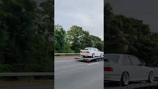 BMW E30 M3 TRAILER QUEEN 👑😍 bmwm3 bmw bmwm trailer viralvideo automobile supercars [upl. by Pigeon253]