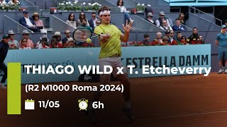 THIAGO WILD x Thomas Etcheverry  R2 M1000 Roma 2024  Comentários ao vivo sem imagens [upl. by Gerome]