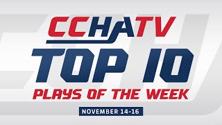 CCHA Top 10 Plays of the Week Nov 1416 [upl. by Suoivatra]