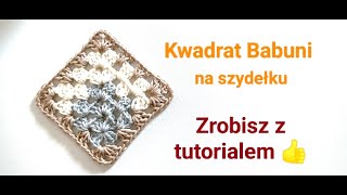 Kwadrat Babuni na szydełku krok po kroku jak wykonać Crochet Granny Square easy to make [upl. by Attalie]