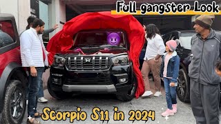 Buying Scorpio Classic S11 in 2024  Full Gangster Look 😈  Car Vlog [upl. by Ahsienor737]