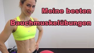 Bauchmuskeltraining mit dem Gymnastikball  Bauchmuskeltraining zu hause  Bauchtraining [upl. by Naamann]