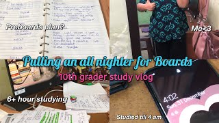 Pulling an all nighter for boards  10th grader  Study vlog  6 hours studying  Aarya Shri Sinha [upl. by Emarej657]