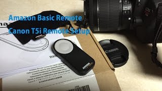 Amazon Canon Remote Setup for T5i by onza04 [upl. by Eisac566]