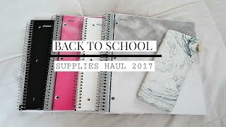 Back To School Supplies Haul 2017♡ [upl. by Demmahum]