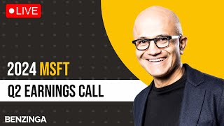 Microsoft Q2 2024 Earnings Call LIVE  MSFT [upl. by Marabelle]