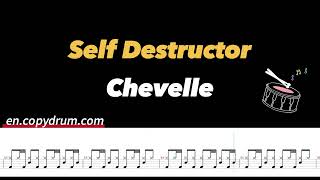 ChevelleSelf Destructor  Drum Sheet Music [upl. by Marigold876]