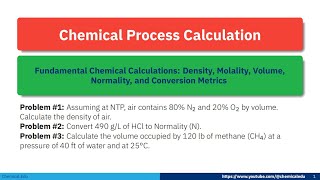 Fundamental Chemical Calculations Density Molality Volume Normality and Conversion Metrics [upl. by Monk]