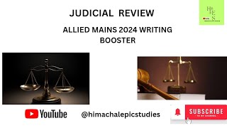 JUDICIAL REVIEW  ALLIEDamp HPAS MAINS 2024 WRITTING BOOSTER Mock QampA hppsc alliedexam hpas2024 [upl. by Leidgam]