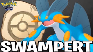 I Went POSITIVE with Shadow Swampert in the Fossil Cup for Pokemon GO Battle League [upl. by Arobed]