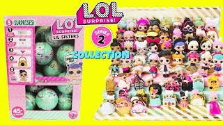 LOL SURPRISE Series 2 FULL COLLECTION With Cupcake JR  Full Case of LOL LITTLE SISTERS Unboxing [upl. by Ahsimik]