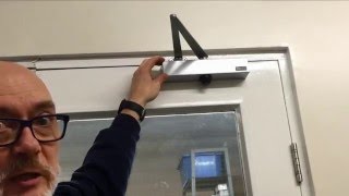 How To Adjust An Overhead Door Closer [upl. by Dnilasor]