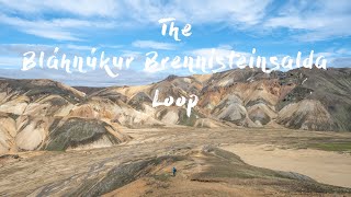 Hiking the Bláhnúkur Brennisteinsalda Loop in Landmannalaugar  Iceland [upl. by Dier]