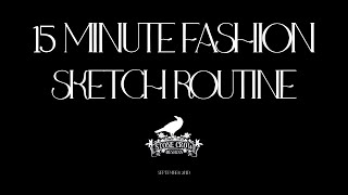 Sept 2nd15 Min Daily Fashion Sketching Routine ASMR [upl. by Hploda521]