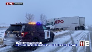 500 PM Live Weather update officials respond to several crashes throughout the valley [upl. by Emil]