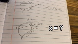 Theorem on Two Secant Segments [upl. by Bonaparte]