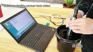 Water turbidity sensor test video [upl. by Dorison612]