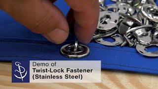 Demo of Twist‑Lock Fastener Stainless Steel [upl. by Galligan]