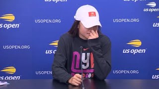 Emma Raducanu broke down in quottearsquot in her postmatch press conference [upl. by Belden186]