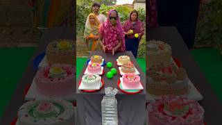 Best ball roll win cake Challange games shorts [upl. by Lorac]