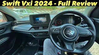 Maruti Suzuki Swift 2024 Vxi Variant Detailed Walkaround Review  On Road Price [upl. by Mindi]