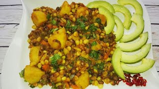 Tasty Githeri with Potatoes Recipe [upl. by Fan841]