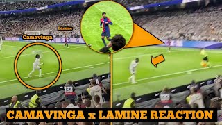 Camavingas Reaction After Lamine Yamals Goal Against Real Madrid [upl. by Ynohtona]