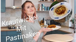 Krautwickerl mit Reis und Pastinakenpüree  vegetarische Kohlrouladen  Abendessen mit Amanda [upl. by Hayidan]