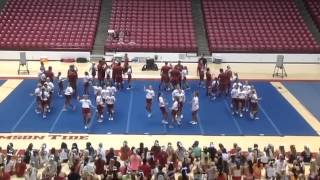 Alabama cheerleaders perform at clinic [upl. by Ttelrahc]