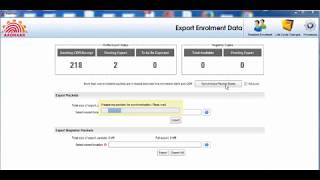 Aadhar ECMP 3333 Synchronizeexport data आधार क्लाइंट को synchronize और डाटा Export [upl. by Dwain]