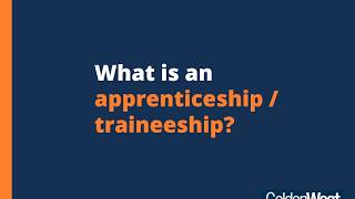 What is an apprenticeship or traineeship [upl. by Crenshaw]