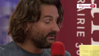 Frédéric Beigbeder lit un extrait de Un roman Français à la librairie Filigranes Bruxelle [upl. by Steffane514]