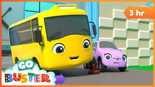 Buster and Scout Fall Out  Go Buster  Bus Cartoons amp Kids Stories [upl. by Lanta]