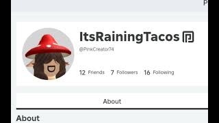 Raining Tacos But its Roblox usernames [upl. by Kwasi873]