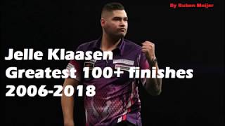 Jelle Klaasen  Greatest 100 Darts Finishes 20062018 [upl. by Nuahsyt21]