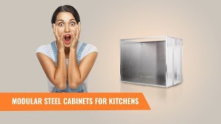 Modular stainless steel cabinets for kitchen [upl. by Akeihsat]