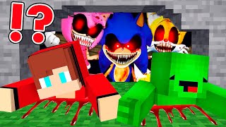 SONICEXE kidnapped JJ and Mikey AMY ROSE  Tails EXE in Minecraft  Maizen JJ ans Mikey [upl. by Atilahs46]