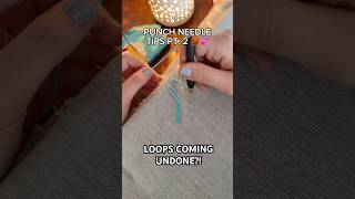 punch needle loops coming undone this should help✨ punchneedle punchneedletips fiberart mugrug [upl. by Bobbi771]