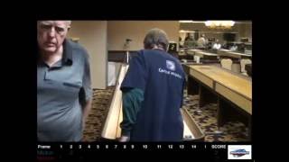 Bill Melton Vs Darrol Nelson 2012 North American Shuffleboard Championships [upl. by Laekcim]