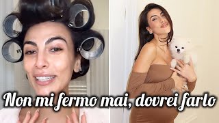 Giulia Salemi anche in gravidanza non mi fermo mai e video film horror [upl. by Denni]