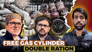 12 Gas cylinder  Double Ration Quota  New Year Gift  Jammu amp Kashmir  Omar Abdullah  PM Modi [upl. by Balfour]