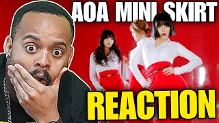 AOA Mini skirt AOA  짧은 치마 Miniskirt MV Reaction [upl. by Maxa734]