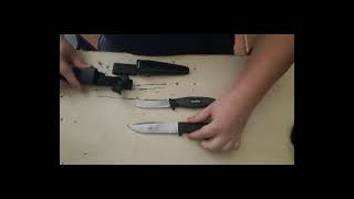 Quick first review of Wolfcraft fixed blade knife [upl. by Babbie]