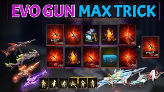 EVO GUN MAX TRICK  UNLIMITED EVO GUN TOKENS TRICK  EVO GUN TRICK EVO VAULT FF NEW EVENT freefire [upl. by Anehc]