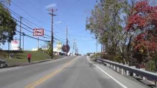 OAK HILL WEST VIRGINIA Pea Ridge Road through town to Rt 19 and Marian McQuade Sign [upl. by Alyakam]