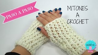 Mitones a crochet fácil [upl. by Aicnorev756]