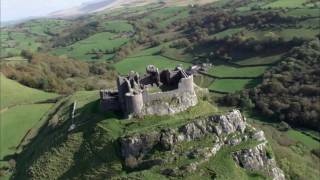 7 Great Castles in Wales  Amazing Aerials [upl. by Kramal]